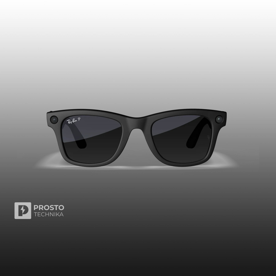 Ray-Ban Wayfarer (Gen 2) Матовый Чёрный с Градиентно-Графитовыми Линзами (Matte Black / Polar Gradient Graphite)